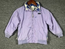 VTG LL Bean Warm Up Jacket Kids Lined Distressed Full Zip Winter Kids Size