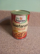 Vintage 1986 Chef Boyardee Beefogetti Beefoghetti Pasta Food Tin COIN BANK