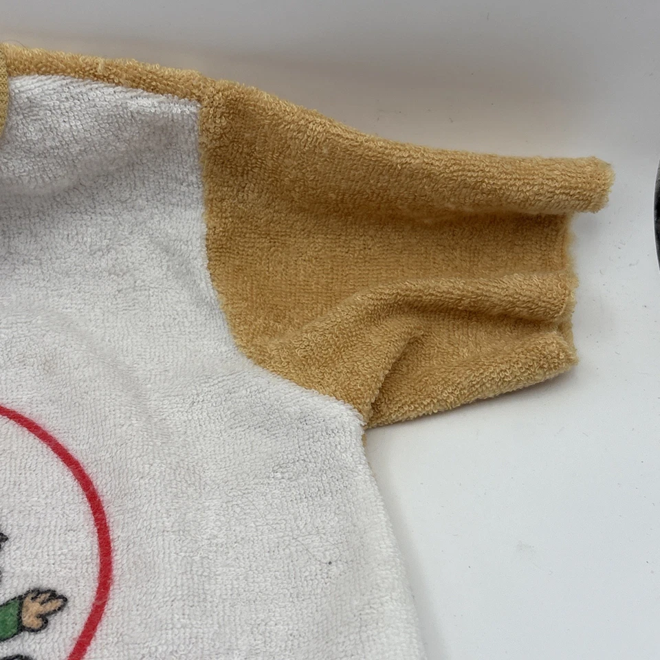 VINTAGE ALVIN & THE CHIPMUNKS ONE PIECE 12 MONTHS TERRY CLOTH BABY OUTFIT TV SET - Image 4 of 4
