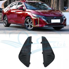 For Nissan Sentra 2024-2026 Pair Front Bumper Fog Light Lamp Cover Grille Trim g