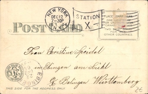Litho Saint Louis Missouri USA, Weltausstellung 1904, Festhalle,... - 4780919 - Picture 2 of 2