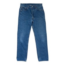 Vintage Levi's 501 Jeans Mens Actual 30x30 Made in USA Button Fly Blue Denim