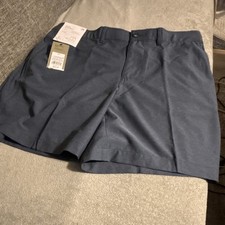 Goodfellow  Co Hybrid Swim Shorts 4-Way Stretch Navy Blue 34 Back Pocket