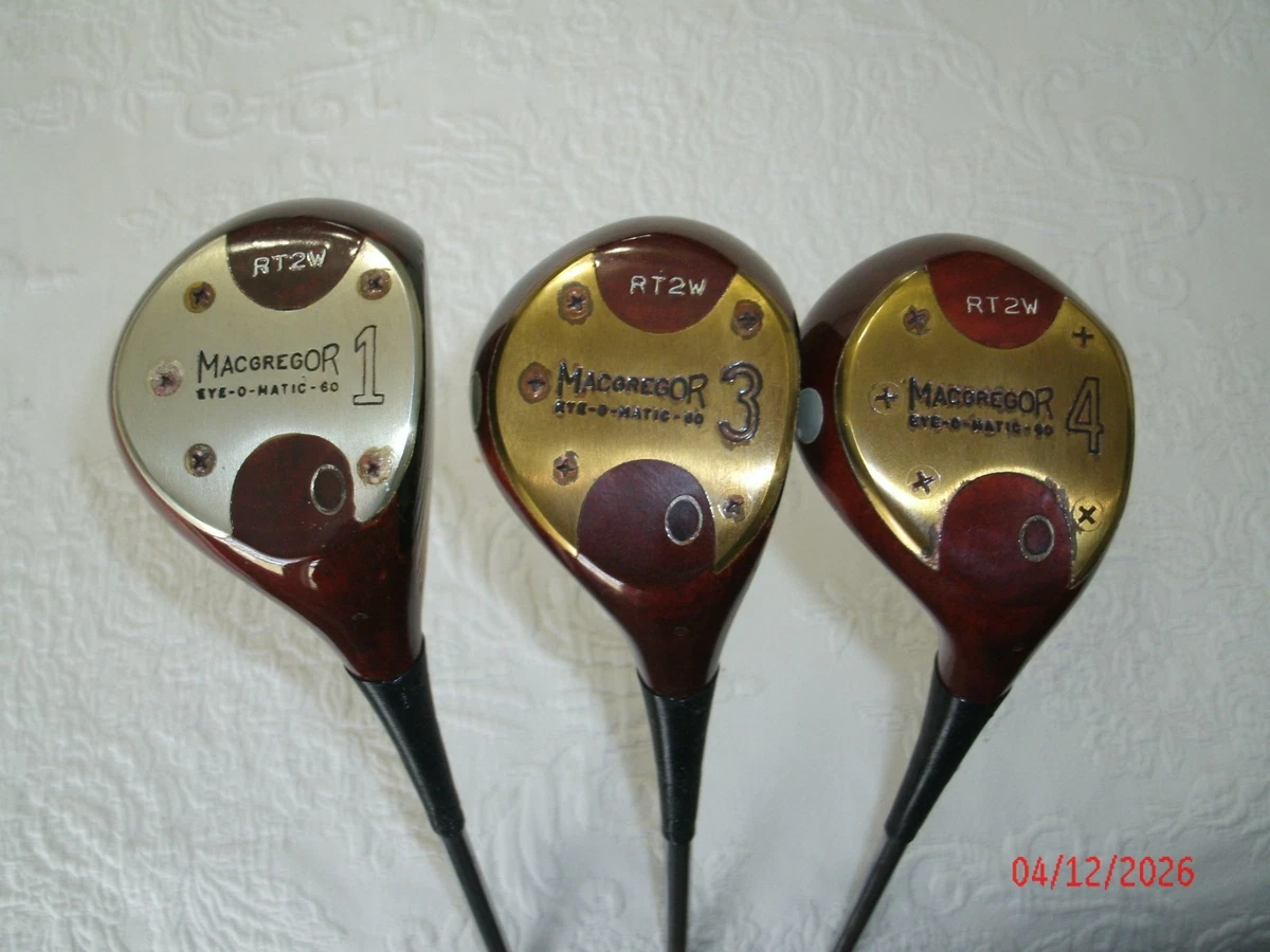 MacGregor Woods Set Vintage Golf Clubs & Shafts | eBay