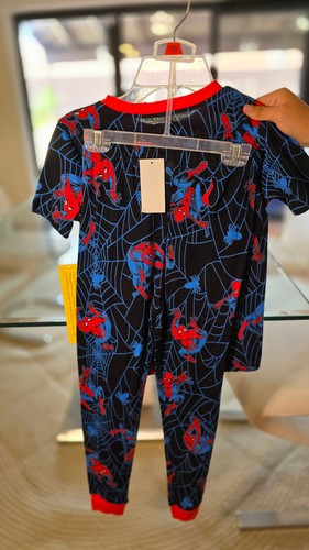 NEW Disney Collection Little & Big Boys 2-pc. Spiderman Pajama Sets Red L (10) - Picture 3 of 5