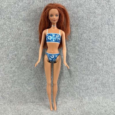Vintage Barbie Midge Doll Redhead Freckles Blue Swimsuit Mattel 1999 Nude