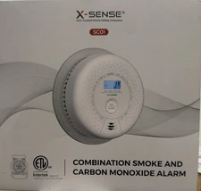 X-Sense SC01 Combination Smoke And Carbon Monoxide Alarm - Stand Alone Made 6/24