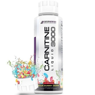 Cutler Nutrition Liquid Carnitine 3000mg Sour Candy Flavors 31 Servings+