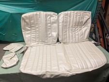 New 1968 Chevelle Front Bench Seat Covers 68 White Wheadrest Covers El Camino