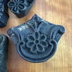 Collection Of 8 Antique Indian Wood Carved Printing Blocks — photo 2