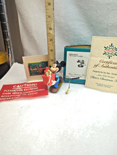 Vtg WDCC Mickey "Pluto's Christmas Tree" Presents For Pals 1995 Ornament COA/Box