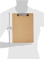 Amazon Basics Hartplatten-Klemmbrett 10Er-Pack Braun Robust Langlebig BüRobedarf