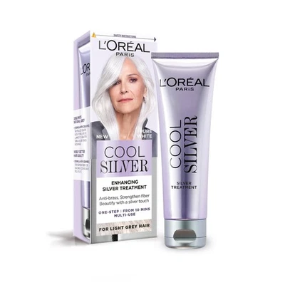 L OREAL PARIS L Oréal Paris Cool Silver Pure White Our 1st Enhancing Treatment for Natural
