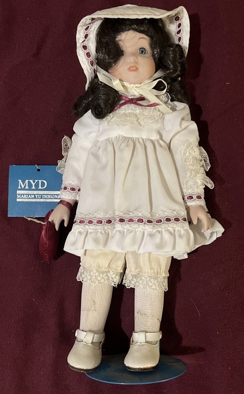 Vintage Limited Edition Marian Yu Designs Bisque Porcelain Doll 
