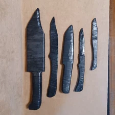 Custom Practice Training Knife Set Wood PVC Wrapped Varying Sizes Bowie Dagger