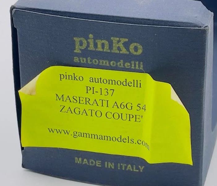 Pinko Automodelli Maserati A6G-54 PI-137 Zagato 1:43 Gamma Models equivale a MR BBR Foto 3 de 4