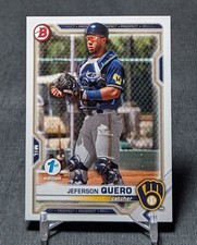 Jeferson Quero Prospect Rookie 2021 Bowman Draft 1st Edition Card BD-183 Brewers