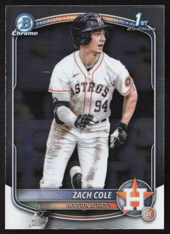 2025 Bowman Chrome Prospects Zach Cole #BCP-244 GS1-5