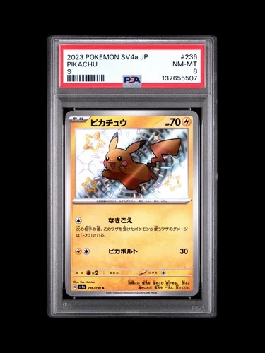 Pokémon TCG 2023 Japanese Sv4a Pikachu SSR 236/190 | PSA 8