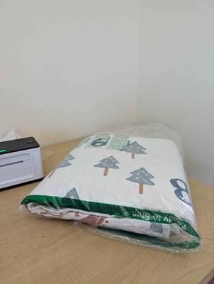 Christmas kids child baby blanket, quilt 50x51 inch