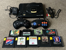 Sega Mega Drive Console w/ 9 Games 2 Controllers All Leads VALUE Bundle - Tested