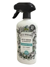 Pet-Pourri Pet Odor Eliminator Air + Fabric Spray Bottle Pawsitively Fresh 16 oz