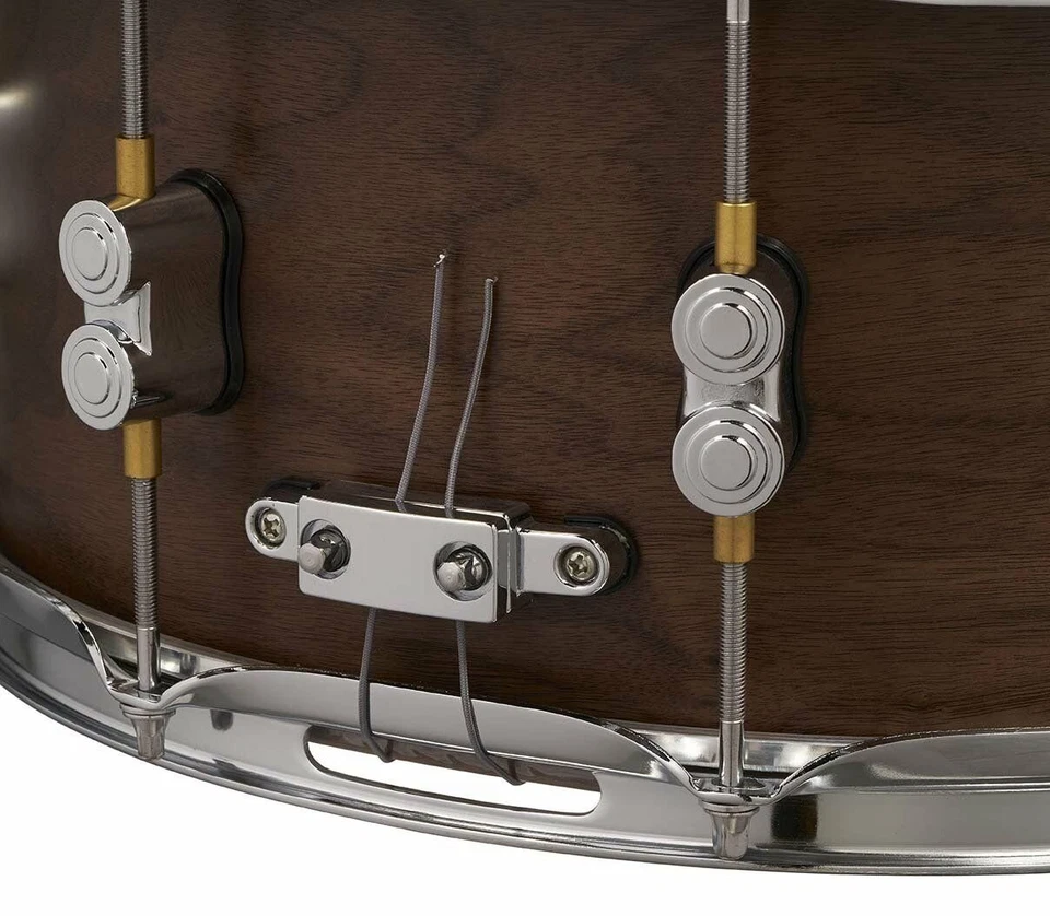 PDP Limited Edition 5.5x14 Maple/Walnut Snare Drum - Natural Satin PDSN5514MWNS - Image 4 of 4