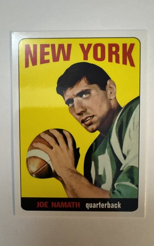 Joe Namath #122 card from 2012 Topps 1965 Inserts