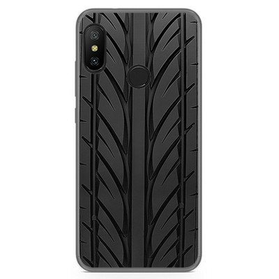Hülle Gel TPU Case für Xiaomi Redmi 6 Pro / Mi A2 Lite Design Reifen Muster