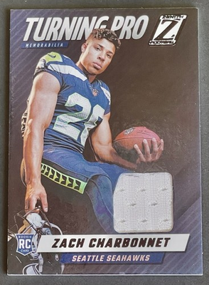 #ad 2023 Panini Zenith Zach Charbonnet Rookie Turning Pro Patch RC #TPM ZCH Seahawks $1.25