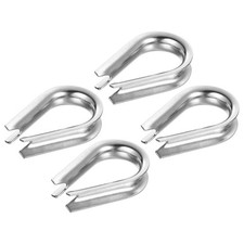 4Pcs 8mm 5/16 Inch Wire Rope Cable Thimbles 304 Stainless Steel for Boat