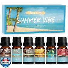 SALKING Summer Fragrance Oils Set, Premium Essential Oils Gift Set for Diffus
