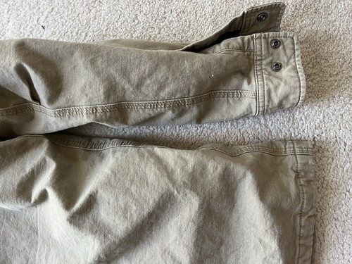 Carhartt Rugged Flex Rigby Shirt Jacket Men's Size M Fleece Blanket Lined Beige - Picture 8 of 10