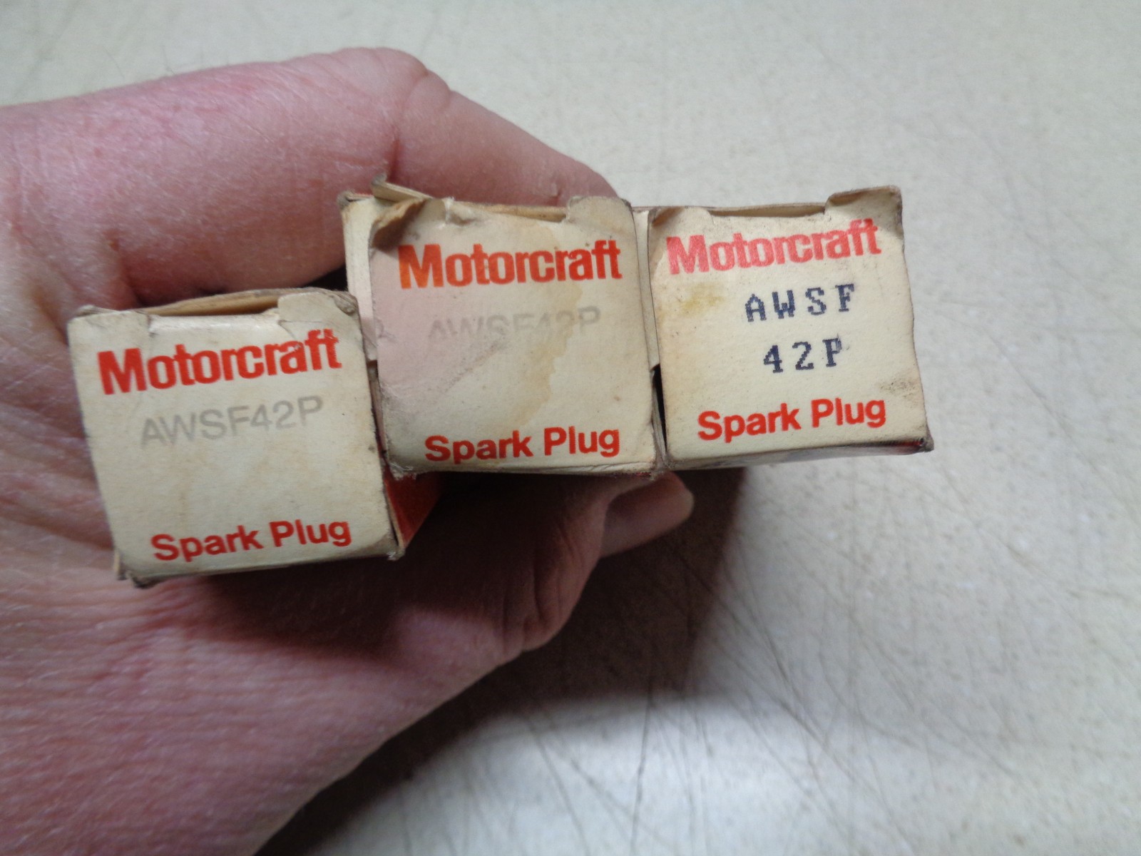 3 NOS Ford Motorcraft AWSF42P Platinum Spark Plugs