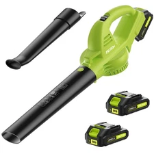 Leaf Blower Cordless with 2 Battery and Charger, 130MPH 180CFM High Speed Lea...
