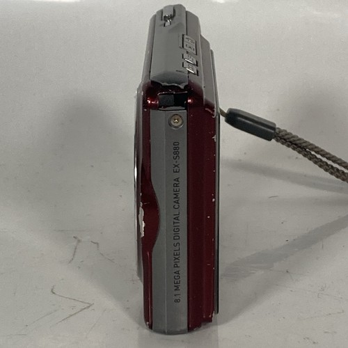 Casio Exilim Red Digital Camera EX-S770 7MP Tested & Working - No Battery - Picture 4 of 11