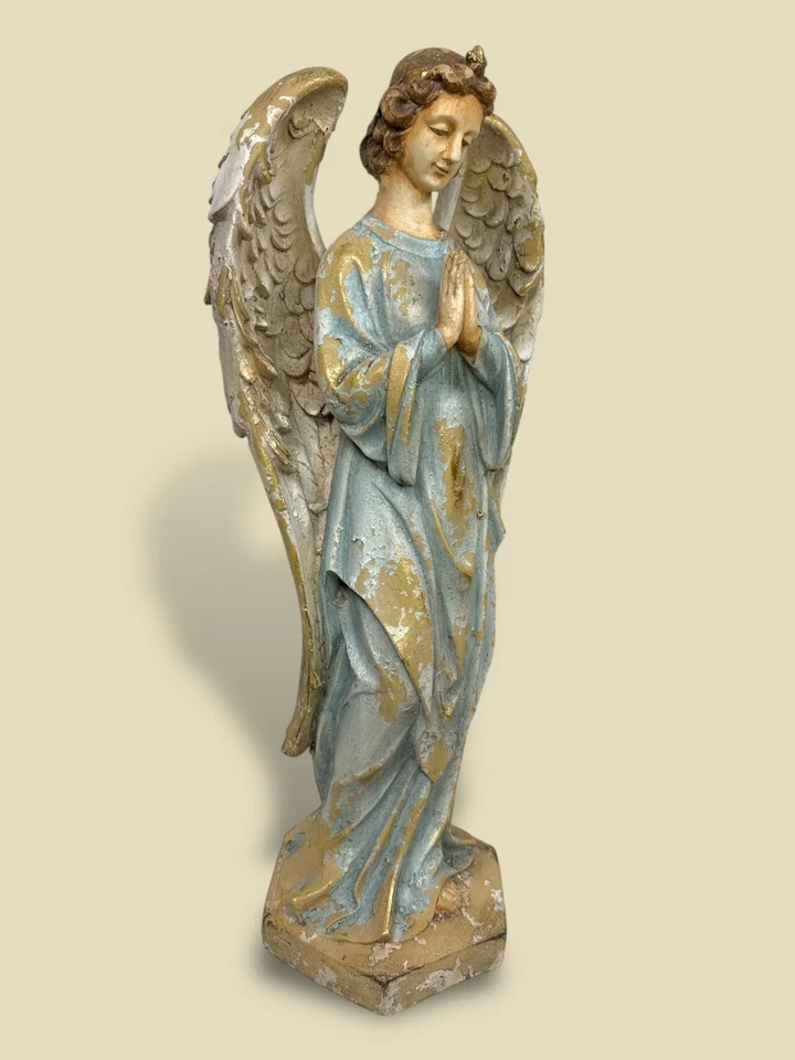 Large Clayre & Eef Angel Figurine Praying Religion Wings Christmas Decoration 70cm - Image 4 of 4
