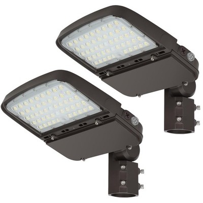 Kadision LED Parking Lot Light 150W/100W/75W Adjustable, 2 Pack, Bronze 