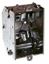 Raco Steel Switch Box With Romex Clamps 10.5 Cu In 3 " X 2 " X 2-1/4 " X 2-1/4 "