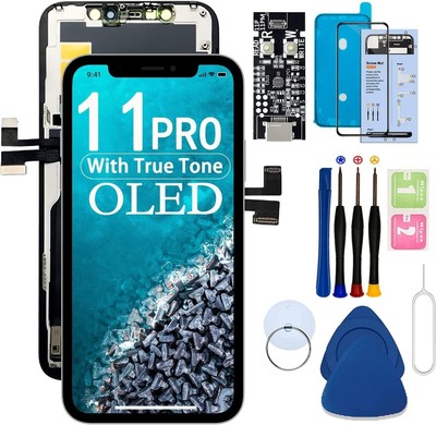 For iPhone 11 PRO OLED Screen Replacement 5.8 A2160 A2217 A2215 with True Tone
