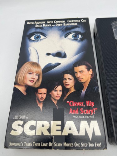 Scream VHS Tape Wes Craven Horror Slasher Vintage 1996 Dimension Home Video