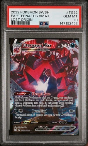 Eternatus Vmax TG22 2022 Pokemon Sword & Shield Lost Origin PSA 10