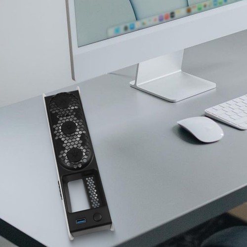 Dynamic RGB Cooling Fan for PS5 Pro Featuring 3 Adjustable Speed Modes - Picture 3 of 36