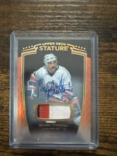 bryan trottier Auto Patch Orange 3/15 Stature