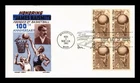 DR JIM STAMPS US COVER JAMES NAISMITH BASKETBALL FDC BLOCK BOLL CACHET CRAFT