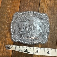 HESSTON 1996 NFR BELT BUCKLE Rodeo  CLOWNS" New Sealed NOS