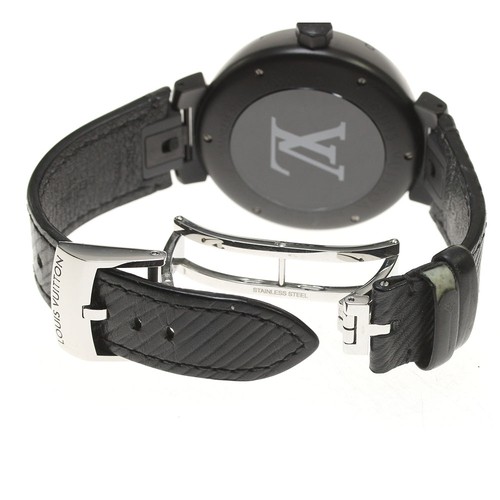 LOUIS VUITTON Tambour all Black Q1D22 Date Automatic Men's Watch_806567 - Picture 5 of 7