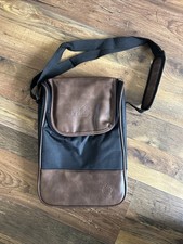 Insulated Red Wine Cooler picnic Cooler Bag SKU414 Faux Leather Black & Brown