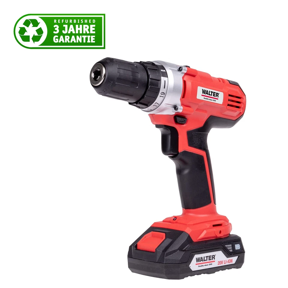 WALTER B-Ware Akku Bohrschrauber, Drehzahlregelung, inkl Akku und Ladegerät