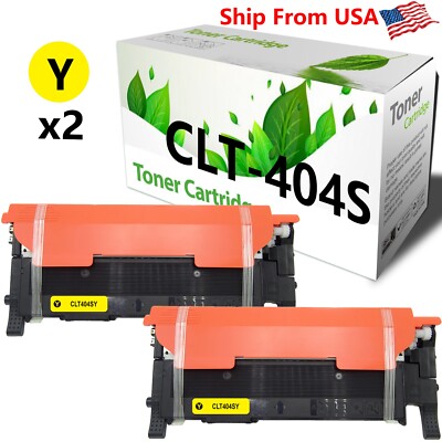 2PK CLT-404S CLT404S Yellow Toner Cartridge for Xpress C430 C430W C480 Printer